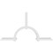 Ekena Millwork Ericson Architectural Grade PVC Gable Bracket, 96"W x 52"H x 4"D x 4"F, 13/12 Pitch GBP096X52X0404ERI00 - alternate 5